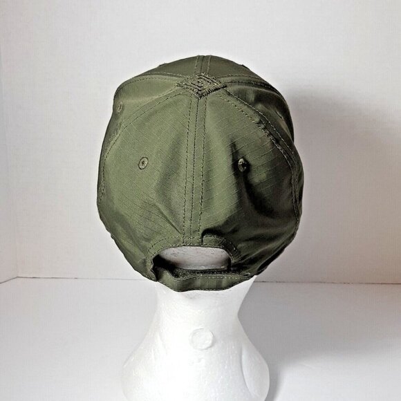 5 11 Tactical Hat Adjustable Cap Khaki Green Embroidered Rise Up - Picture 3 of 8